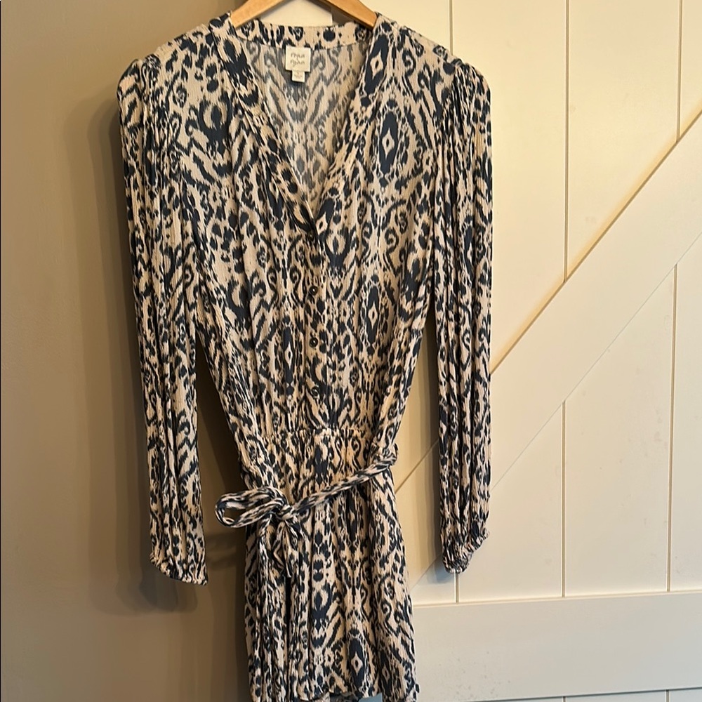 Adorable Blue and Cream romper